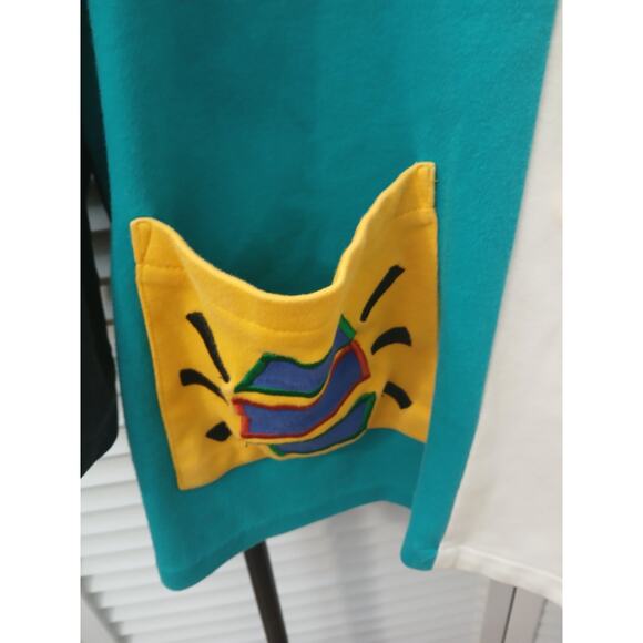 I.B. Diffusion VINTAGE 80’s Multicolor Color Block Blazer Pockets Relaxed Fit  L - Picture 4 of 14